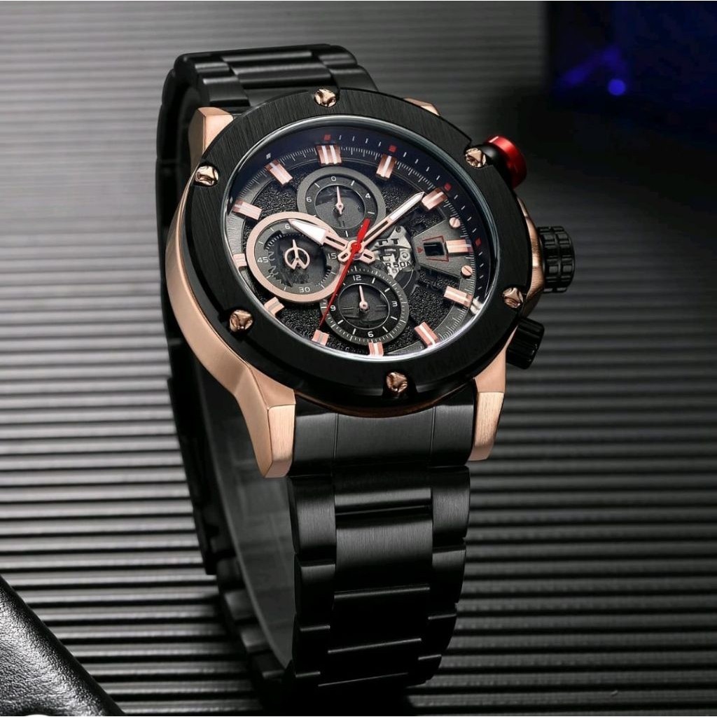 BUY 1 GET 1..JAM TANGAN PRIA ORIGINAL CHRONO AKTIF SEMUA EVANS JAYDEN 9616 RT