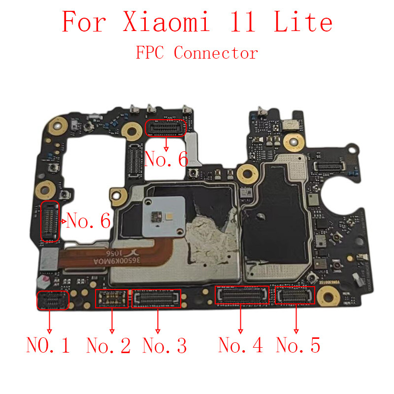 Battery LCD splay Screen FPC Connector For Xiaomi Mi 11 Lite 4G 5G USB Charger Charging Dock Port Fi