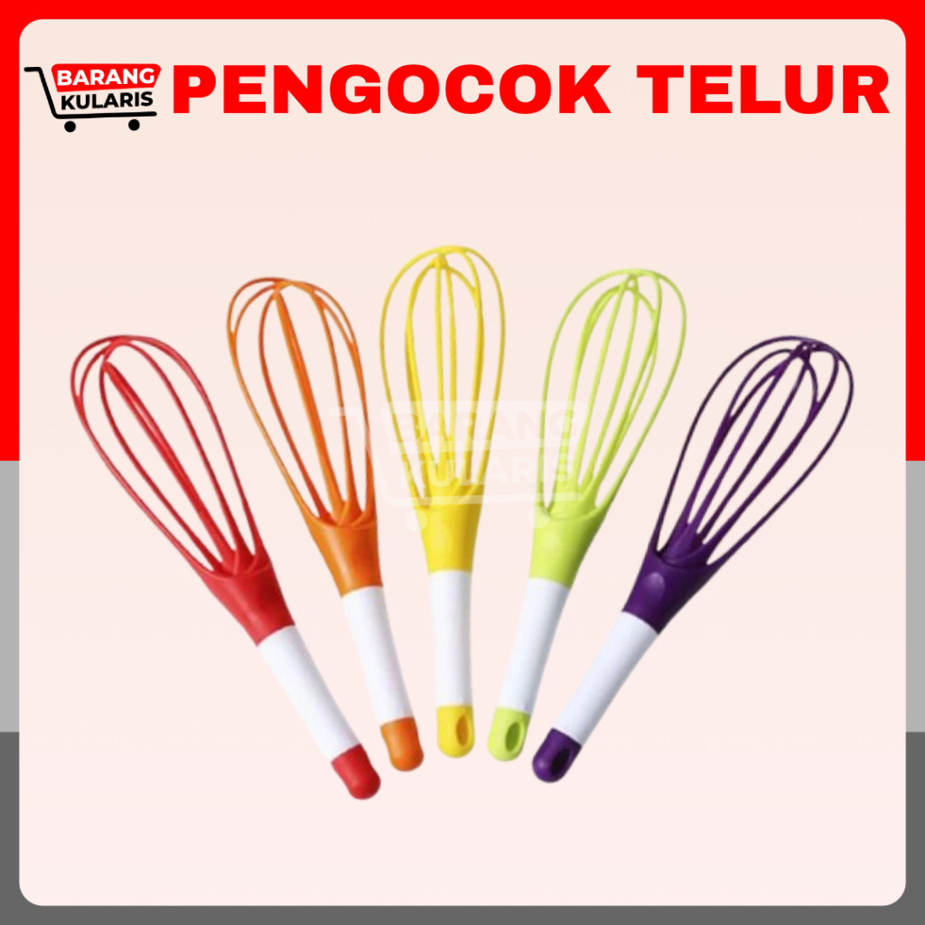 Hand Mixer / Pemutar / Pengocok Telur / Pengocok Manual / Pengocok Silikon /  Manual Egg Whisker Sil