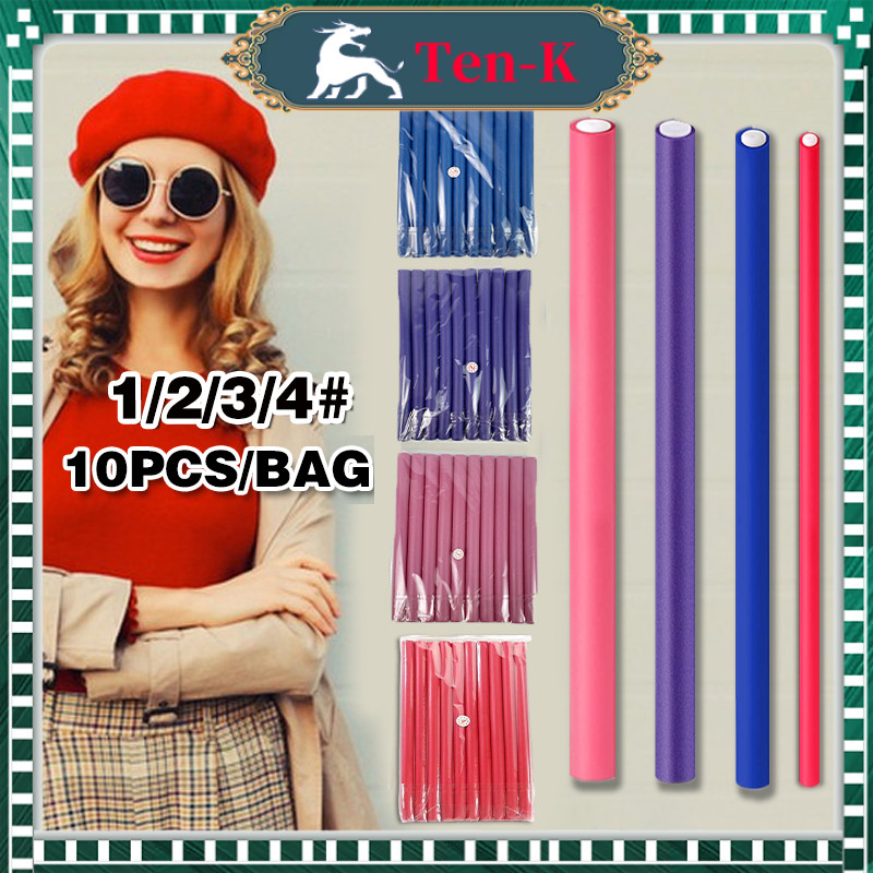 Roll Sosis Keriting Rambut Curly Rambut Roll Rambut Sosis Isi 10pcs