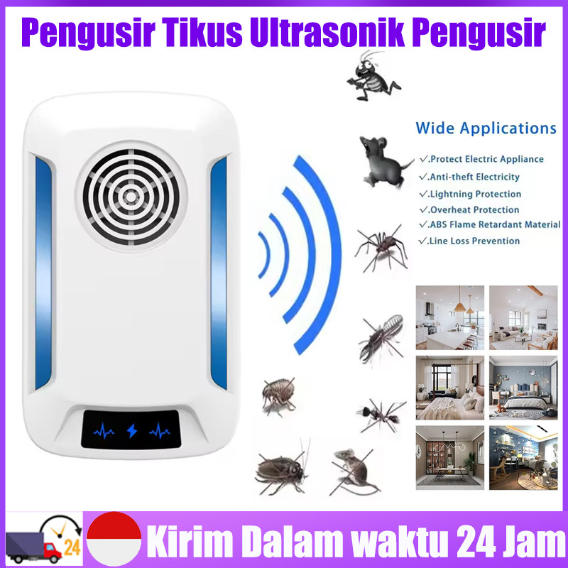 2026 New Pengusir Tikus Ultrasonik Pengusir Tikus Nyamuk Laba-laba Pengusir Hama Ultrasonik Anti Tik