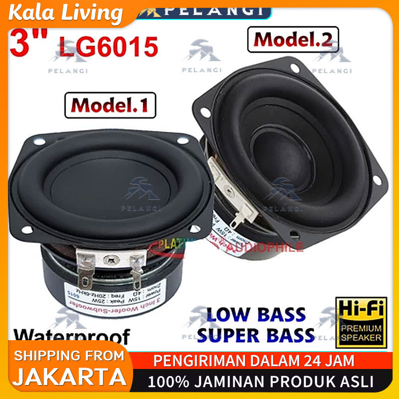 Speaker 3 inch LG-6015 Super Bass 4 ohm 15W-25W Woofer Subwoofer