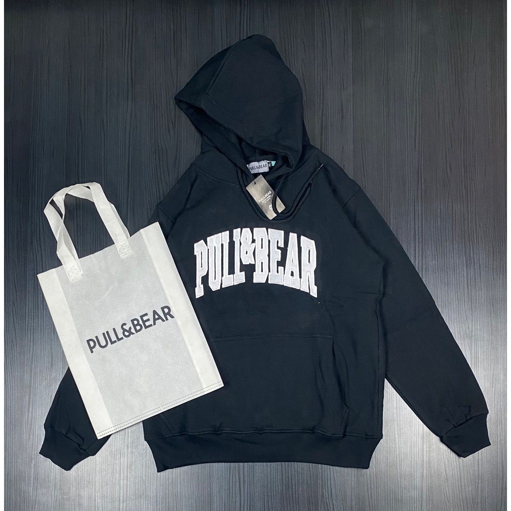 Hoodie Pull&Bear Loreng Katun Premium M-XL