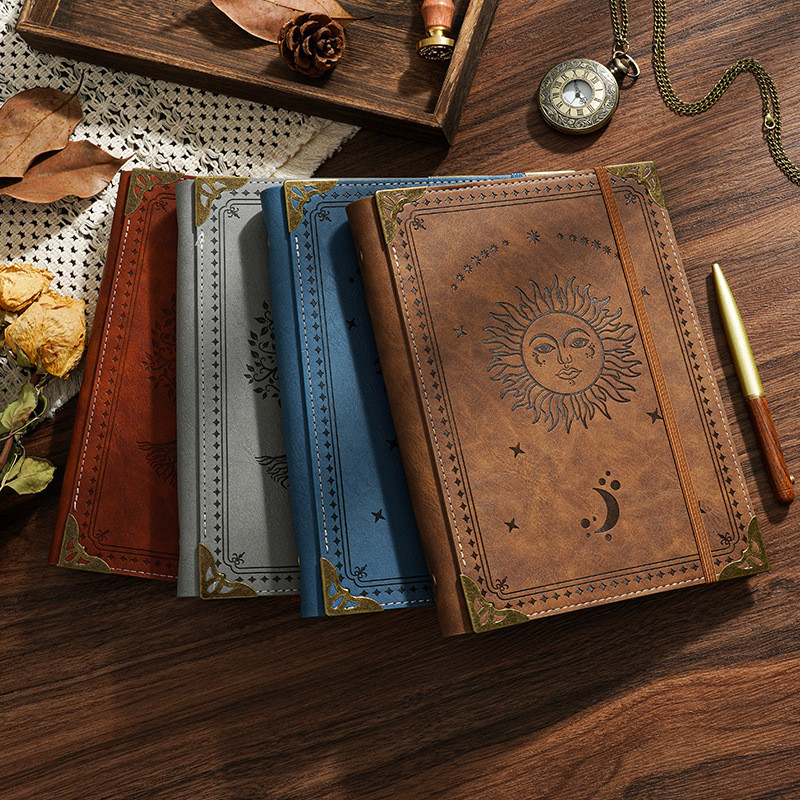 2025 Retro Magical Diary - Thick A5 Loose-Leaf Academy Journal, High-Value Aesthetic Notebook