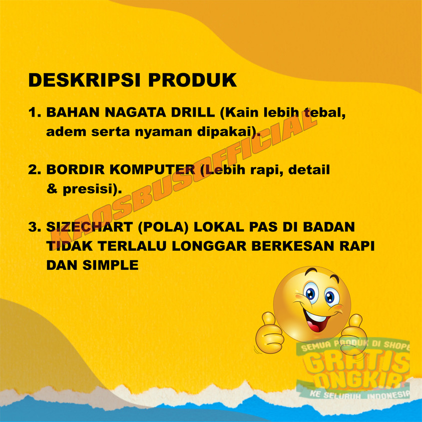 Kemeja Baju Hiace Pariwisata Toyota Pesona Indonesiapakaian pria lainnya