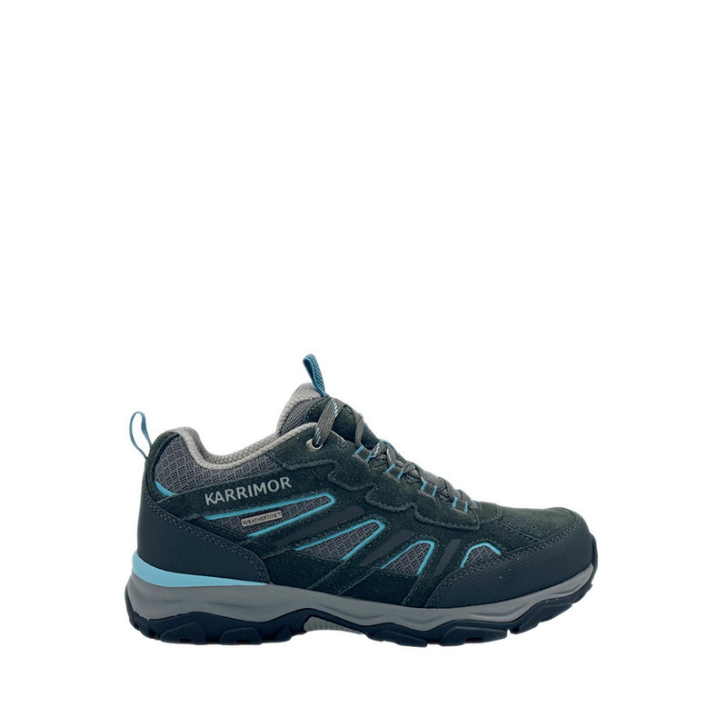 Karrimor Women's Outdoor Waterproof Walking Shoes - Grey/Blue pro