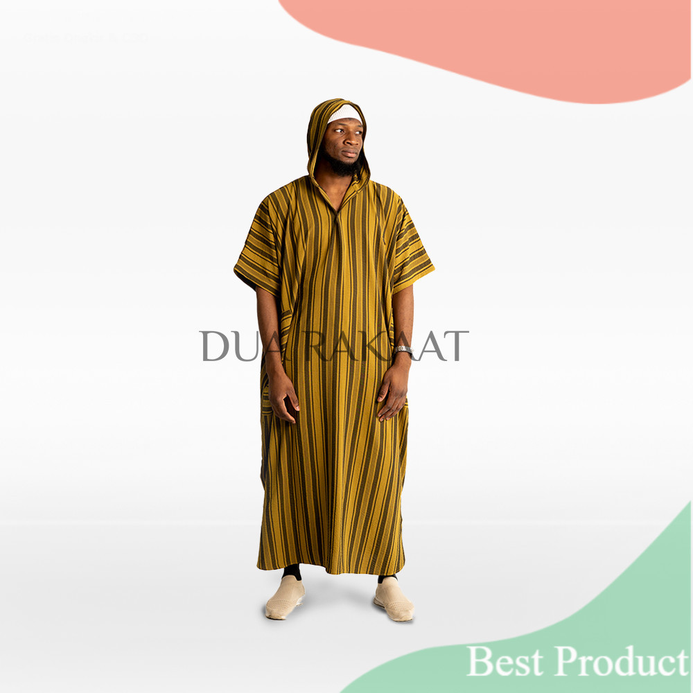 DUA RAKAAT Original ZAHIR Thobes Pria Muslim Jubah Hoodie Abaya Gamis Bahan Asheera Premium- pakaian
