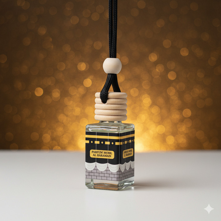 Parfum Mobil Al Haromain Islami Miniatur Kakbah Souvenir Haji Umroh Aroma