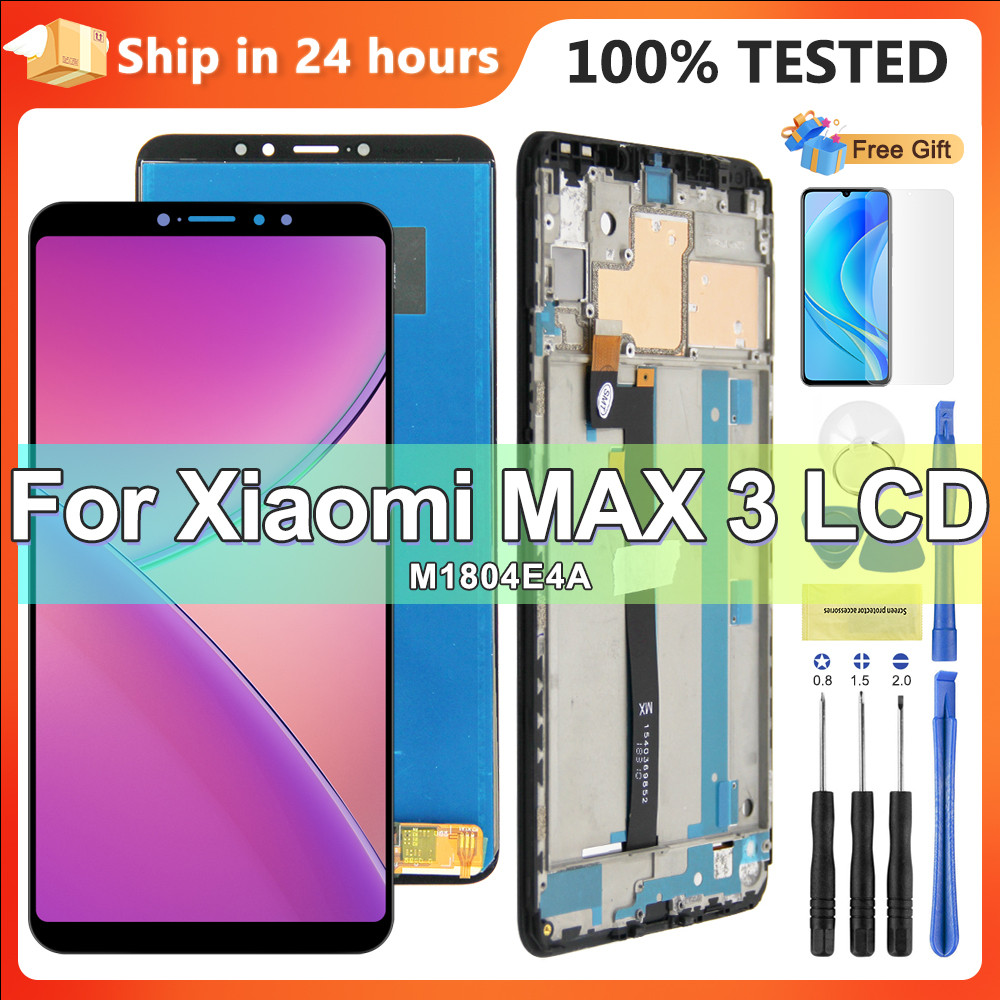 6.9" AMOLED LCD For Xiaomi Max3 LCD splay Tou Screen gitizer Assembly For Xiaomi Mi Max 3 Screen Rep