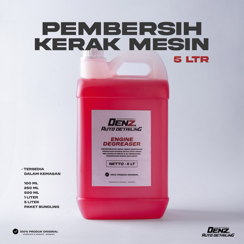 ENGINE DEGREASER 5 LITER DENZ AUTO DETAILING