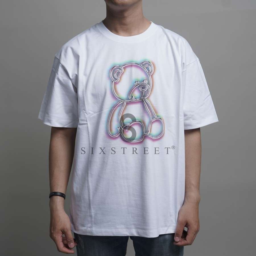 ADLV Tee Metal Line Bear White