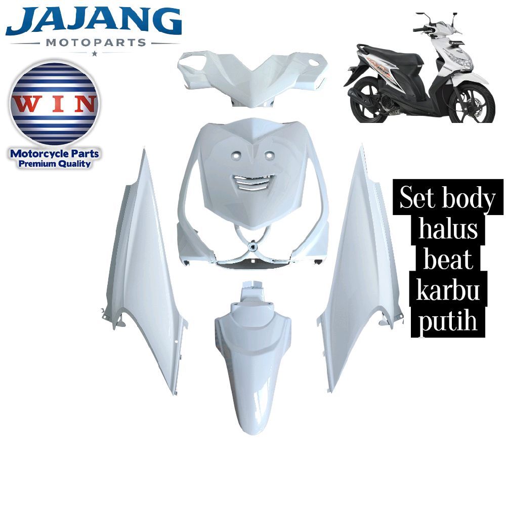 win set body halus beat karbu putih original win