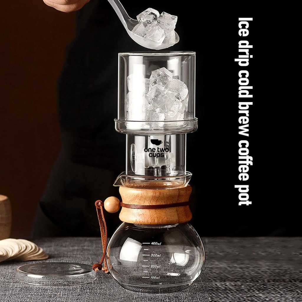 Jaw One Two Cups Cold Brew Coffee Maker Ice Drip Regulating Valve 400ml  C403 ara