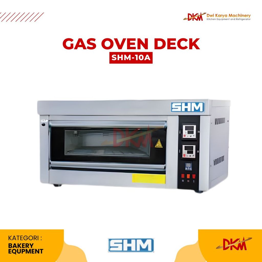 Oven 1 Deck 1 Loyang / Gas Baking Oven SHM 1 Loyang SHM-10A