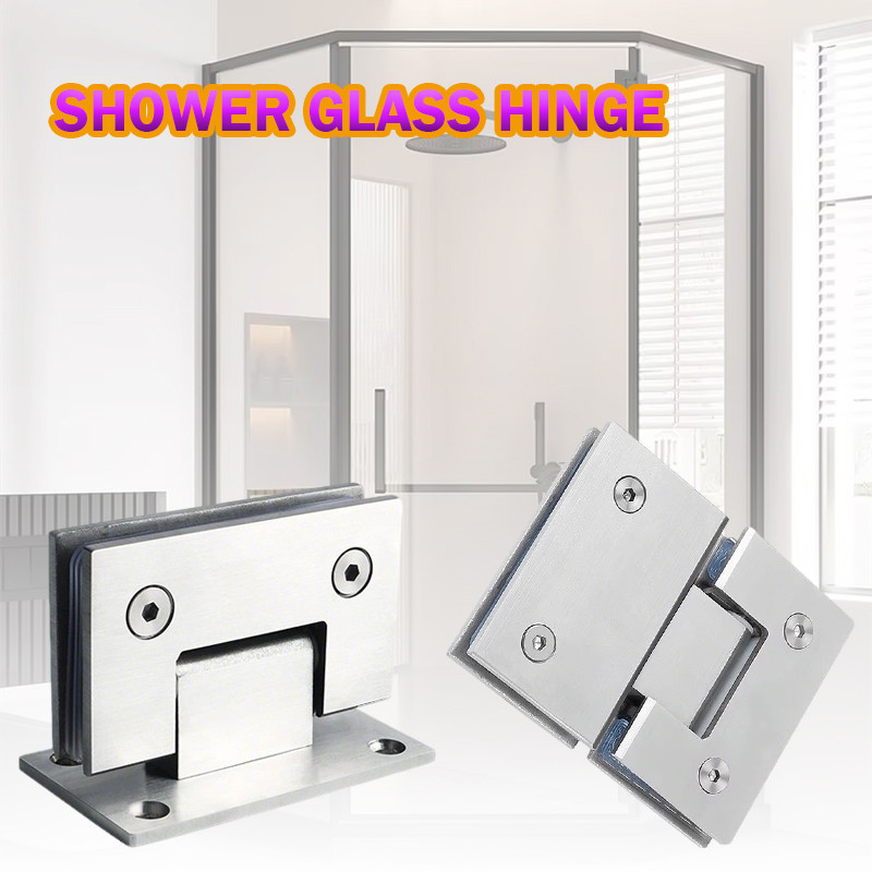 [1pc] Engsel Pintu Kaca Engsel 90 /180 derajat untuk pintu kaca Tahan Lama Anti Karat
