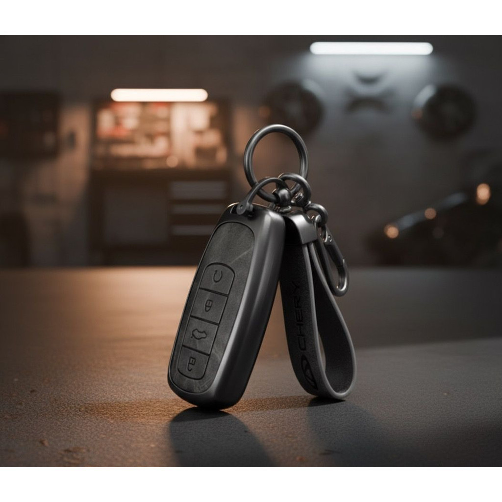 (Zee Nana) AUTO SHOP Chery Set Lengkap Pelindung Case Casing Cover Kunci Mobil Premium Quality Metal