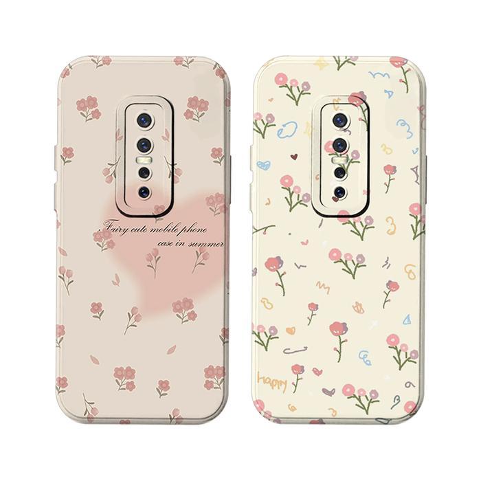 Case COMPATIBLE FOR Vivo V17 Pro / V17 / V19 Softcase Motif Bunga Bumper Cewek Lentur - 1, V17 PRO