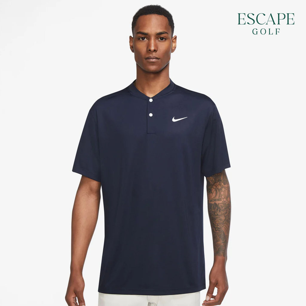 Kaos Polo Golf Pria Biru | Nike Dri-FIT Victory Men’s Golf Polo Shirt - Navy Blue