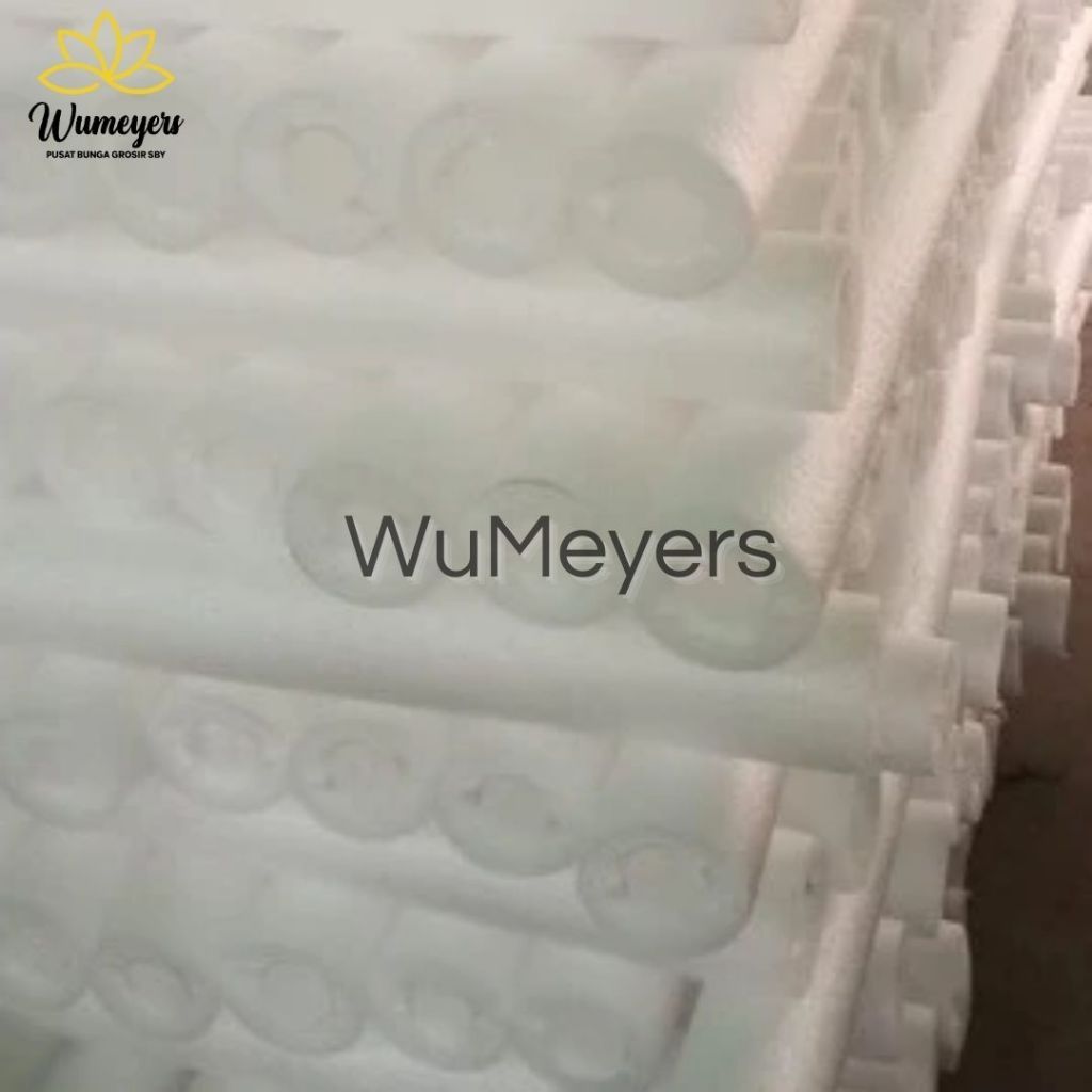 Pesona_Gadisku Wm Foam Busa Bulat Dekorasi 2Meter Elastis Warna Putih - Gabus Pipa Oasis Panjang