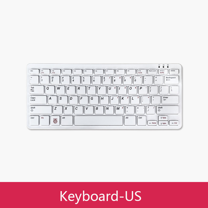 Official Raspberry Pi Keyboard and Hub for Raspberry Pi 4 / 3 / 2 , Official Raspberry Pi Mouse Red 