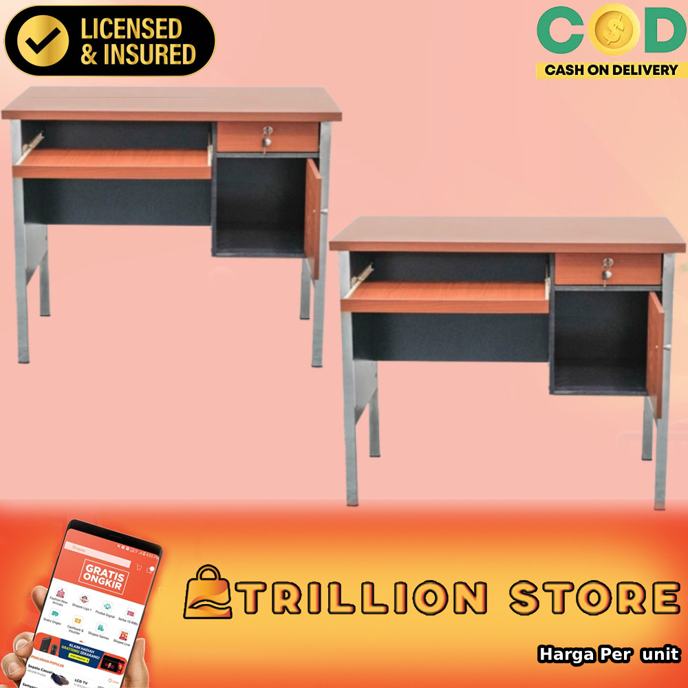 Melody Mc 551 Meja Bangku Tulis Kantor Kerja Minimalis Komputer Laptop Melodi Office Desk Table Tabe