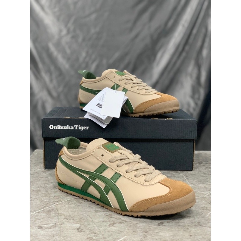 Sepatu Onitsuka Mexico 66 Beige Green