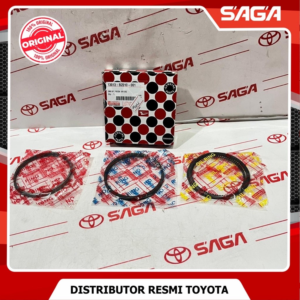 SAGA | Ring Seher / Ring Set Piston Toyota Avanza, Xenia | 13013-BZ010-001