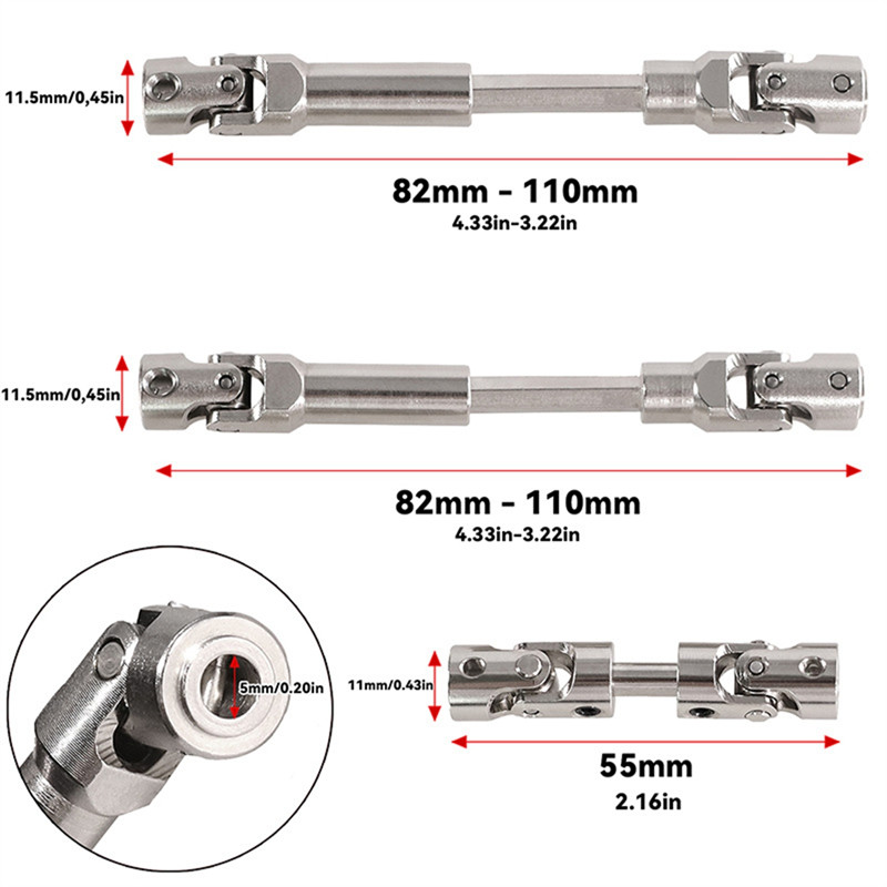 Hot-RC Car Transmission Shaft For 1/12 MN128 MN86 MN86S G500 RC Car Upgrade Parts Accessories
