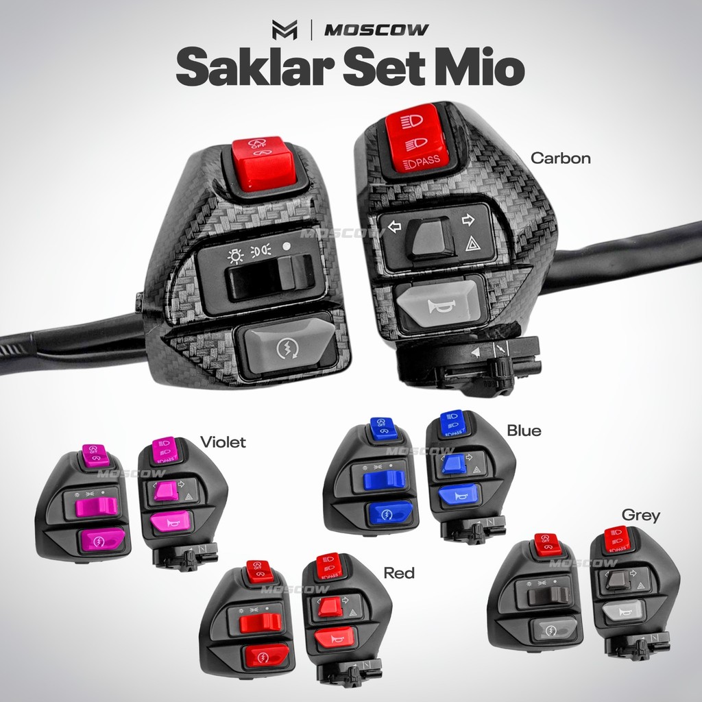 SAKLAR SET MOTOR MIO SAKLAR VIETNAM FULL SET KOMPLIT ENGINE HAZARD KLAKSON LAMPU SENJA LAMPU SEN LAM