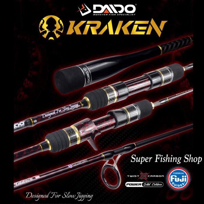 Joran Pancing Daido Kraken 180cm Spinning Overhead Light Jig Ring Fuji - Spinning, PE 1-3