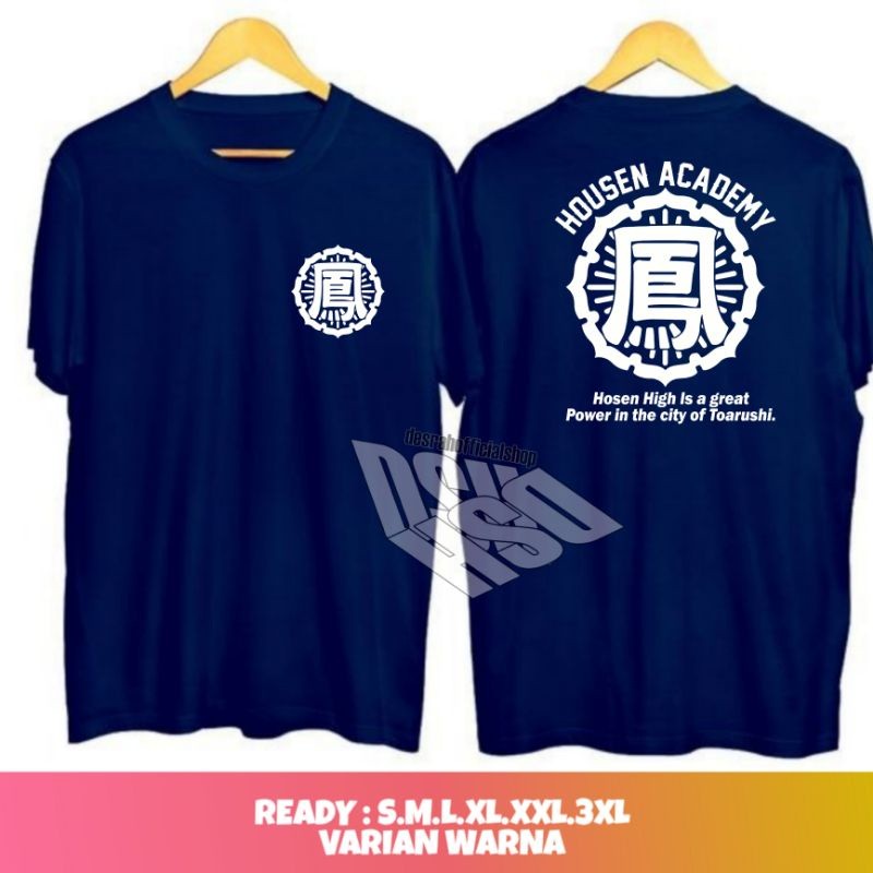 KAOS pria & wanita high and low the worst HOUSEN ACADEMY