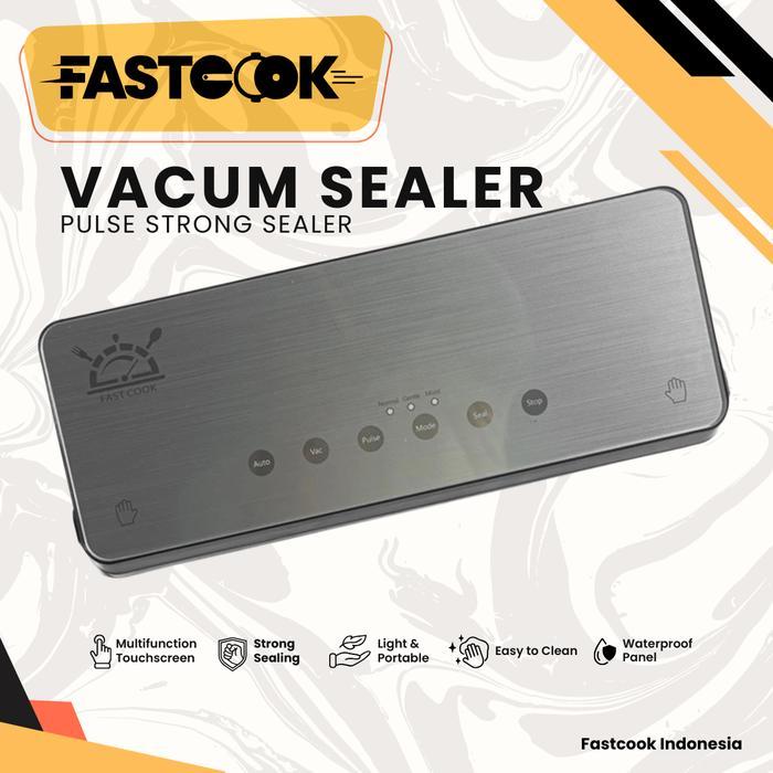 VACUM SEALER MESIN VAKUM SEALER OTOMATIS DENGAN PULSE STRONG SEALER
