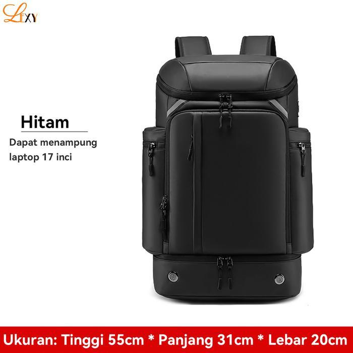 PROMO  LEXY Tas Traveling Pria Kapasitas Besar Ransel Multifungsi Tahan Air Dengan Kompartemen Sepat