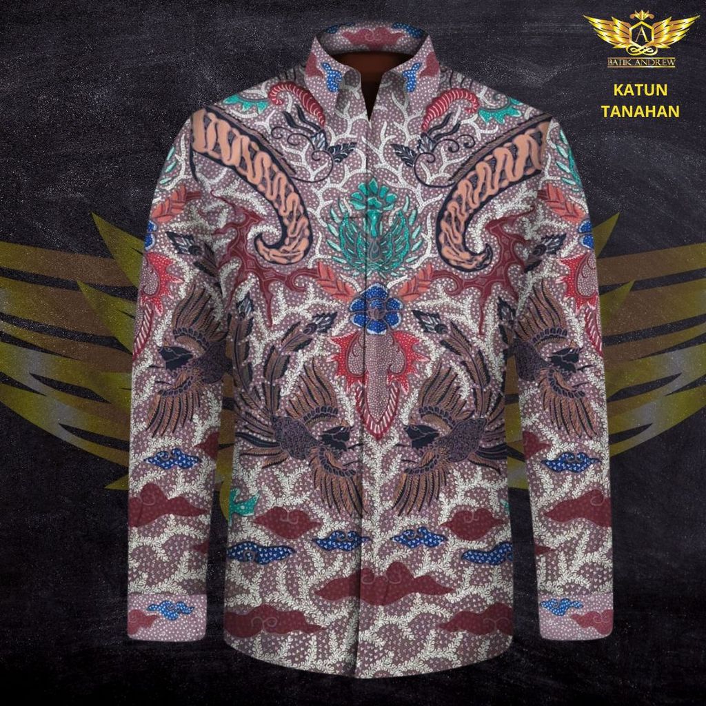 KAIN BATIK TULIS ASLI TANAHAN MOTIF 14 BAHAN KAIN KATUN KLASIK PRIA BURUNG KLASIK