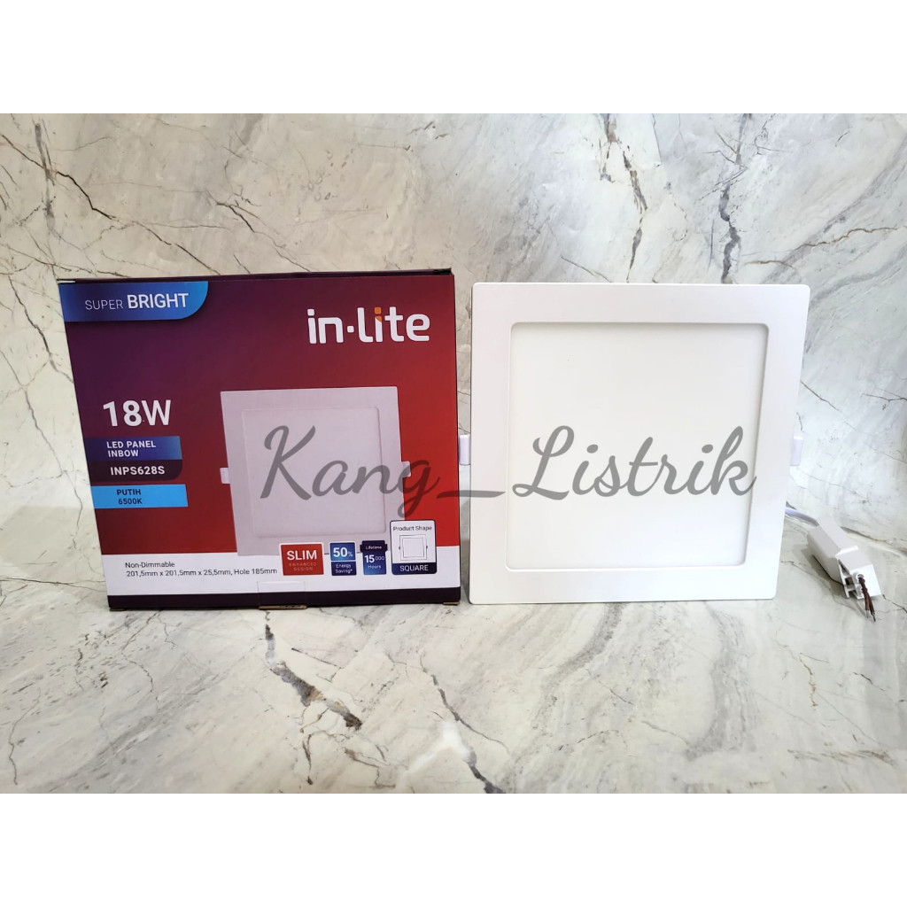 Lampu Downlight LED Panel Inlite 18Watt INBOW KOTAK / INPS628S 18W