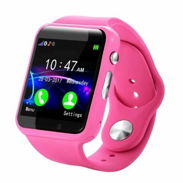 Jam HP JAM AIMO Smartwatch A1 U10 Kids Anti lost | Jam Tangan A1 A - Pink