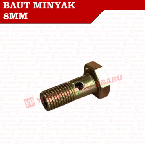 8MM Baut Minyak 2 Lubang Panjang Oli Solar Drat Halus