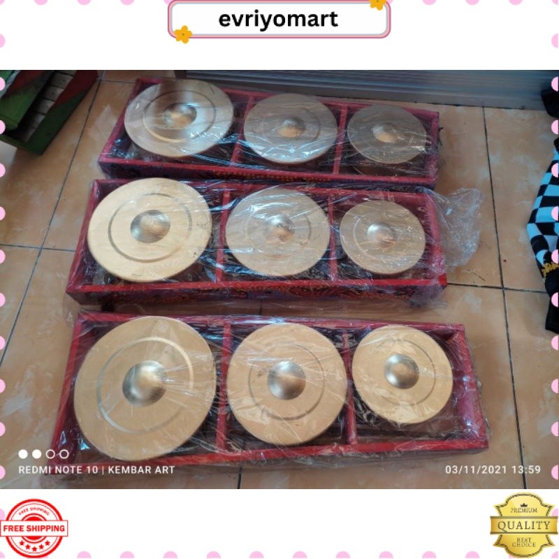 READY Kenong Mainan / Mainan Anak / Kenong Jaranan / Bonang Isi 3 EVR