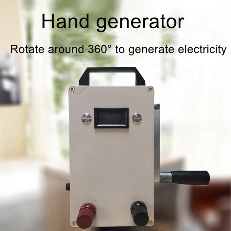 150W hand crank generator emergency power car mobile phone arging 220V output voltage  supply lighti