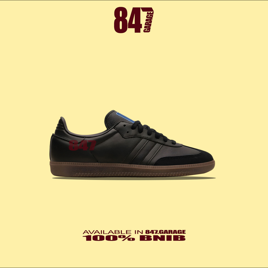 Sepatu Adidas Samba OG Core Triple Black Gum   Brand New In With Tag Box