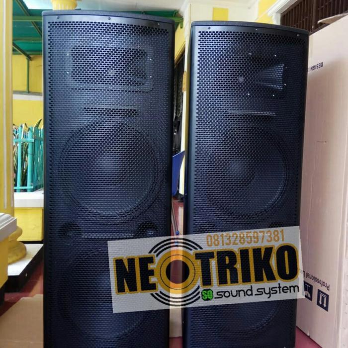 speaker 3 way double 15 inch + tweeter. outdoor sound system powerfull