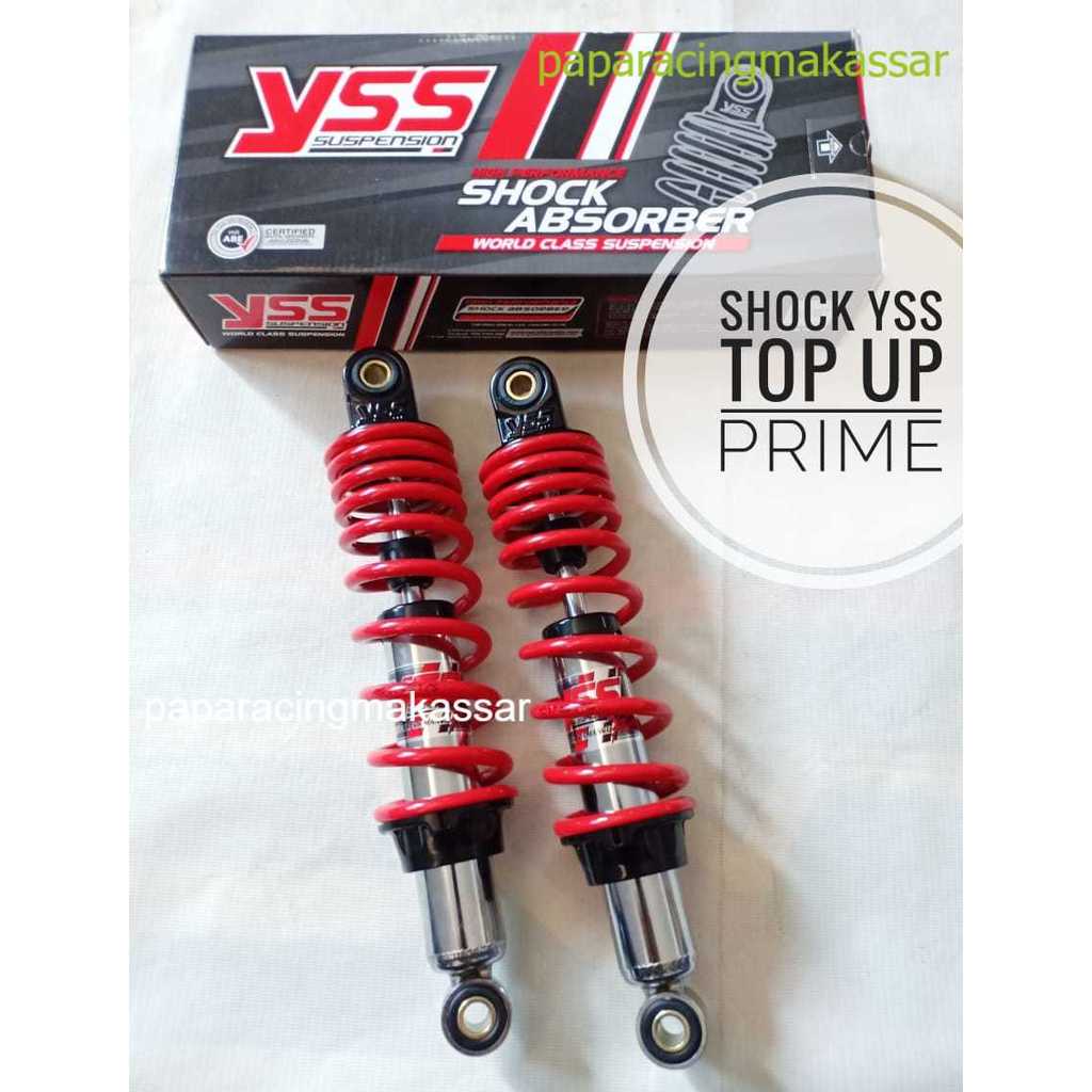 Shock sob shockbreaker YSS Top Up PRIME 320 mm 340 MM HITAM MERAH Rxking Supra  kHARISMA