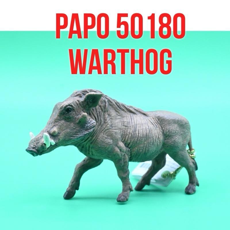 PAPO 50180 | Warthog Babi Hutan Afrika Babi Kutil Gembol Phacochoerus | Mainan Figure Binatang Minia