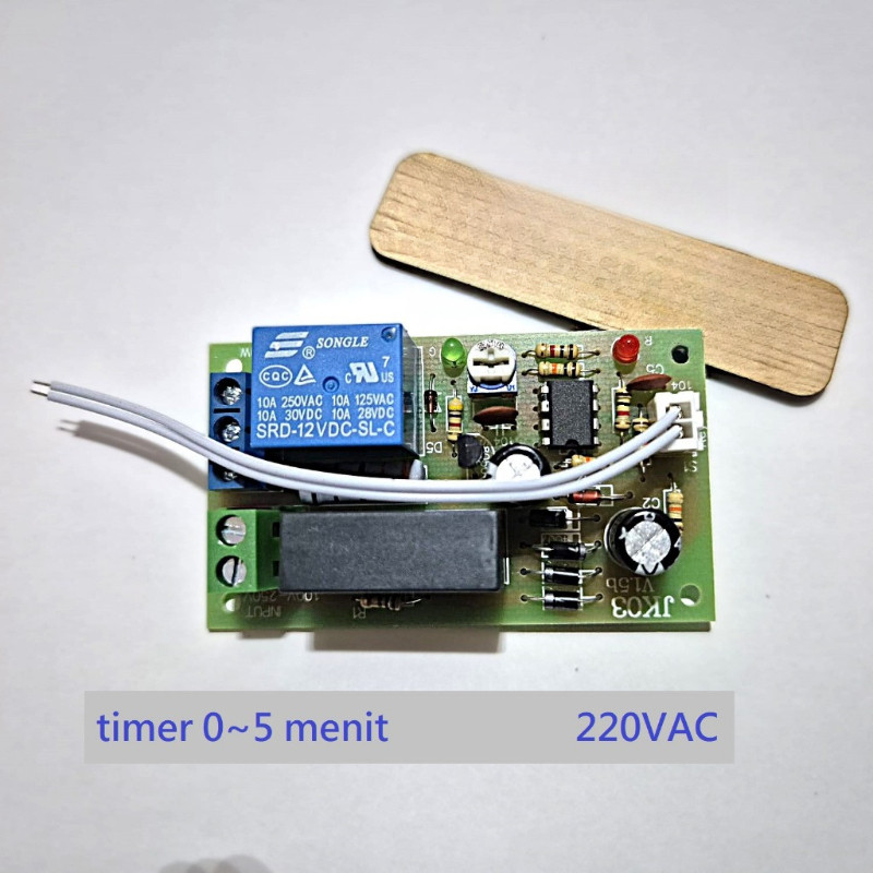 Relay Delay 220V AC Timer 220V Adjustable Relay Delay 0-5 Menit