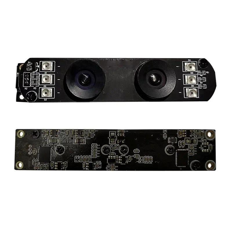 Modul Kamera Binokular Inframerah 2MP 1080P HD USB Modul Kamera Lensa Ganda 65 Derajat untuk Deteksi