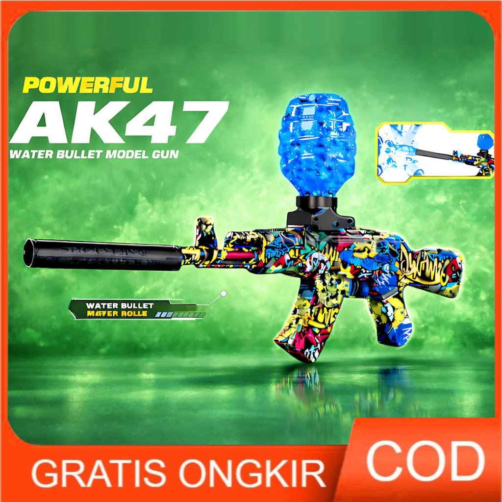 BHS TIME OF BATTLE AK47 TGS-033 Mainan Tembakan Anak Water Bubble Shooter Toy