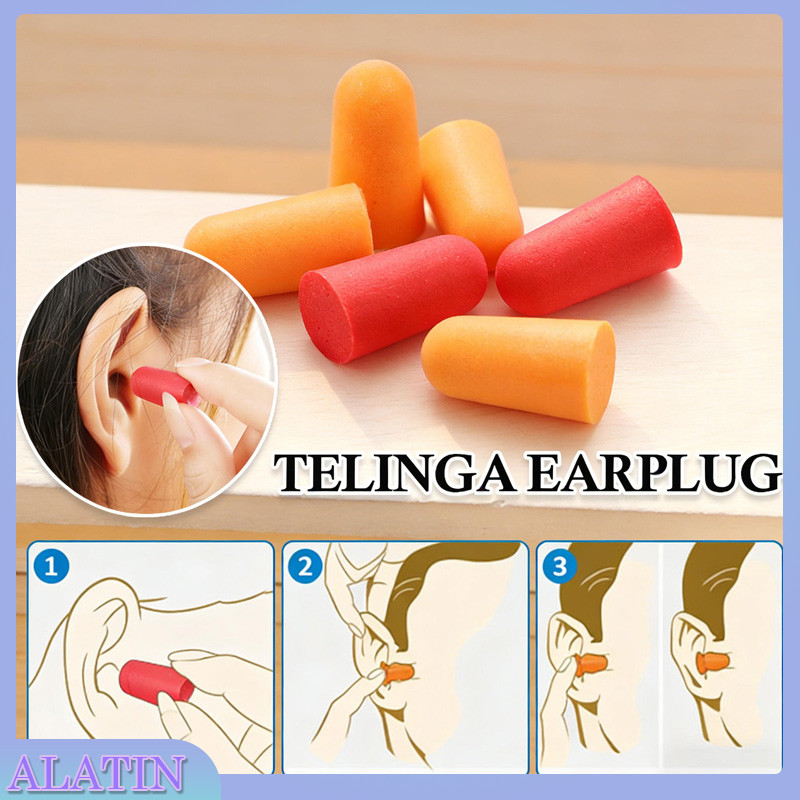 15 Set Tutup Telinga Kuping Earplug Anti Bising / Penutup Telinga Busa Earplug / Pelindung Telinga P