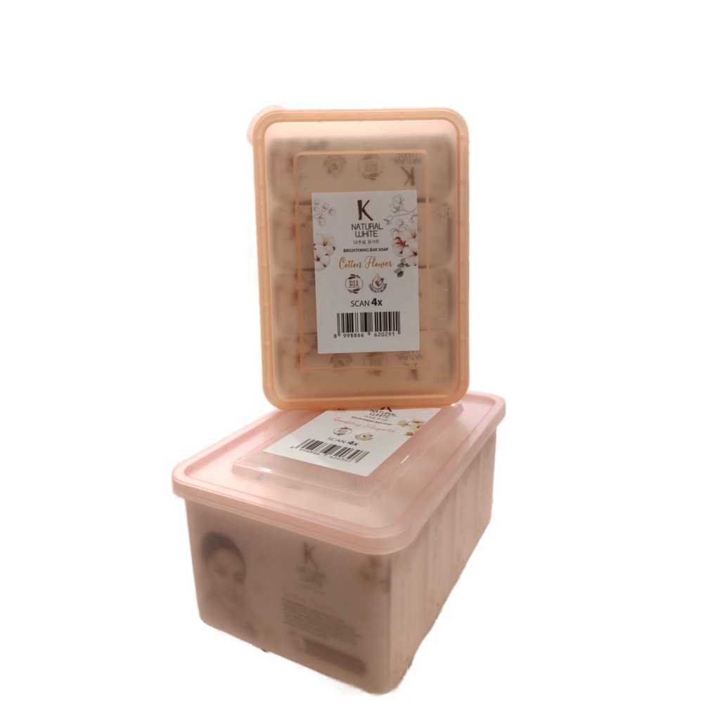 K Natural White Brightening Bar Soap - isi 4x 85 gram PLUS Kotak