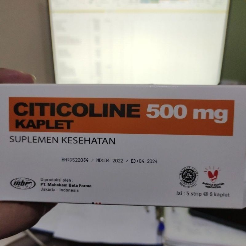 Citicoline Mahakam 500mg Box 30 Kaplet