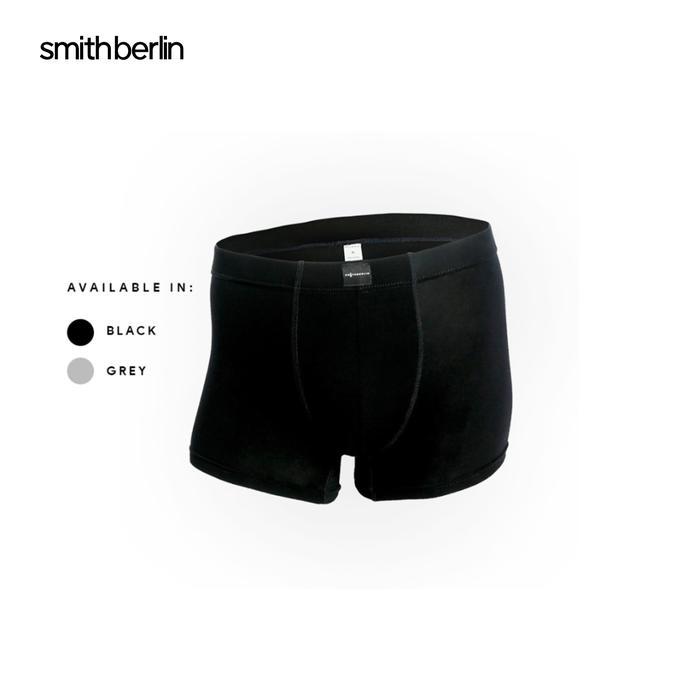 (Style Mall.id) Smith Berlin Hugo Isi 1 - Celana Dalam Boxer Pria - Black, S